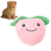 Plüss macskamenta játékok Rajzfilm Gyümölcs formájú Interaktív plüss macskajáték kisállat rágójáték Karmok hüvelykujj harapás menta macskáknak fogjátékok