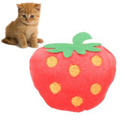 Plüss macskamenta játékok Rajzfilm Gyümölcs formájú Interaktív plüss macskajáték kisállat rágójáték Karmok hüvelykujj harapás menta macskáknak fogjátékok