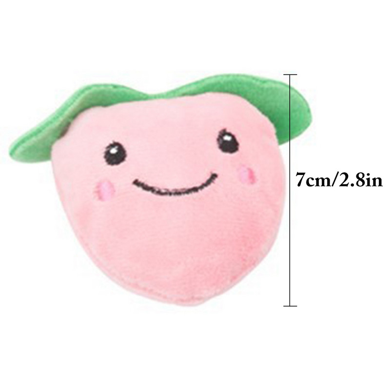 Plüss macskamenta játékok Rajzfilm Gyümölcs formájú Interaktív plüss macskajáték kisállat rágójáték Karmok hüvelykujj harapás menta macskáknak fogjátékok