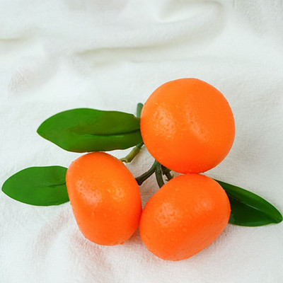 Gyümölcsök Hab Anyag Otthoni díszek gyümölcsökkel és levelekkel Party dekoráció Mandarin Modell Hamis narancs Műgyümölcs