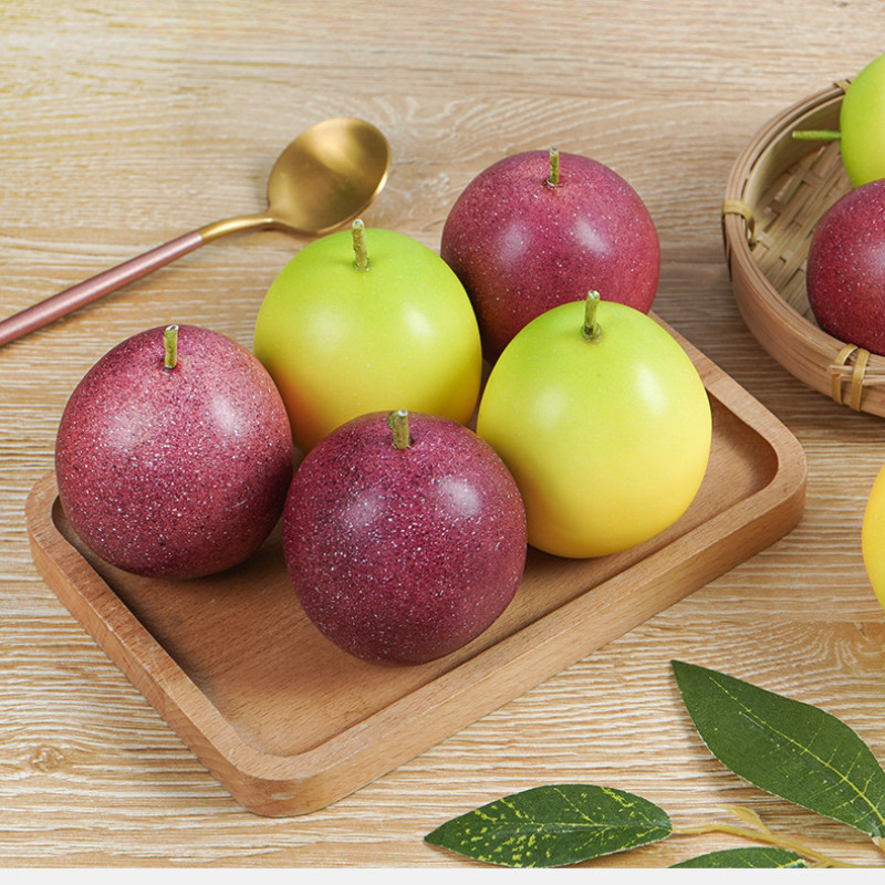 2 DB mesterséges gyümölcsök maracuja-kijelző kellékek hab golgotagyümölcs kirakatdísz modell