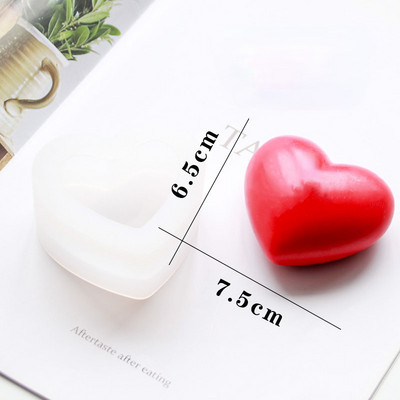 6 üreg Valentin szív szilikon szappan forma barkácsolás szerelmes szappan készítés csokoládé sütés gyertyaforma ajándékok kézműves kellékek lakberendezés
