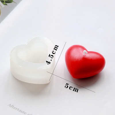 6 üreg Valentin szív szilikon szappan forma barkácsolás szerelmes szappan készítés csokoládé sütés gyertyaforma ajándékok kézműves kellékek lakberendezés