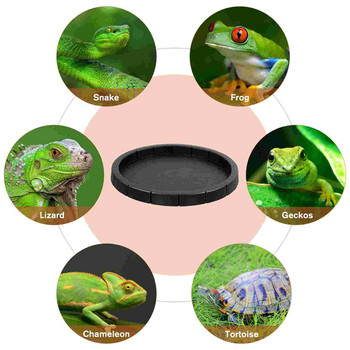 Reptile Dish Bowl, Terrarium Bowls Water Dish Reptile Water Bowl for Lizard Turtle Bearded Dragons