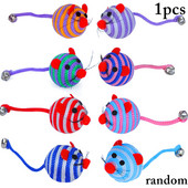 Legendog kisállat macska játékok Macskák egér játék nejlon interaktív macska kötéllabda Vicces kisállat rágójáték macska csengő játékok macskáknak cica