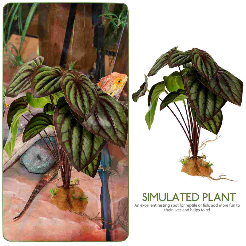 Tájkép hüllőtartály szimulált dísz terrárium hegymászás kisállat akvárium tereprendezés dekoráció hal növények szimuláció