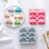 8 üreges rajzfilm felhő szilikon szappan forma barkácsolás gyertyagyanta vakolat készítő készlet csokis keksz torta jégforma lakberendezési ajándék
