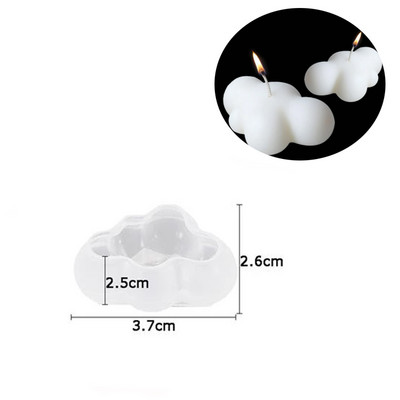 8 üreges rajzfilm felhő szilikon szappan forma barkácsolás gyertyagyanta vakolat készítő készlet csokis keksz torta jégforma lakberendezési ajándék