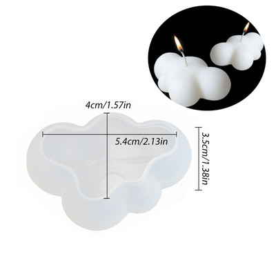 8 üreges rajzfilm felhő szilikon szappan forma barkácsolás gyertyagyanta vakolat készítő készlet csokis keksz torta jégforma lakberendezési ajándék