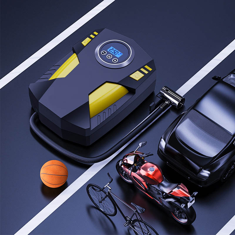 120 W autós légkompresszor DC 12 V digitális gumiabroncs felfújó légszivattyú 150 PSI automatikus légszivattyú autó motorkerékpár gumiabroncs szivattyúhoz LED fénnyel