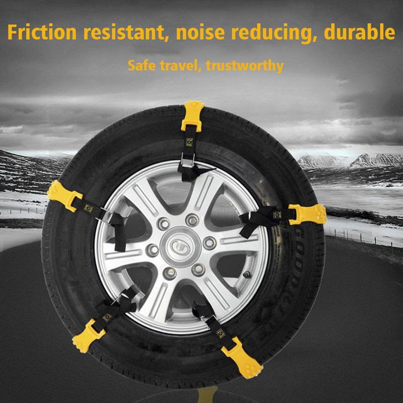 1 db autó hólánc univerzális TPU állítható csúszásgátló gumiabroncs lánc autós SUV teherautóhoz L0G4