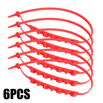 6gab Pretslīdēšanas Sniega Ķēdes Motocikli Velosipēdi Riteņi Riepa Neslīdoša Sniega Ķēdes Pretslīdēšanas Kabeļu Saites Ceļu satiksmes drošības piederumi