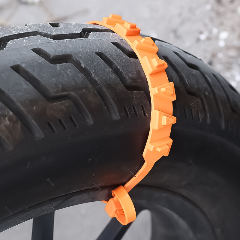 6gab Pretslīdēšanas Sniega Ķēdes Motocikli Velosipēdi Riteņi Riepa Neslīdoša Sniega Ķēdes Pretslīdēšanas Kabeļu Saites Ceļu satiksmes drošības piederumi