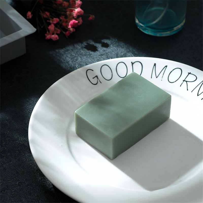 2 üreges 3D kézzel készített szilikon szappan formák Masszázs terápiás rúd formakészítő eszközök barkácsolás téglalap alakú szappanok gyanta kézművesség