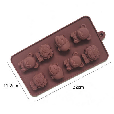 1 db szilikon forma Nem mérgező szappan forma Könnyen tisztítható fondant tortaforma tortadíszítő eszközök ovális szilikon konyhai kütyük