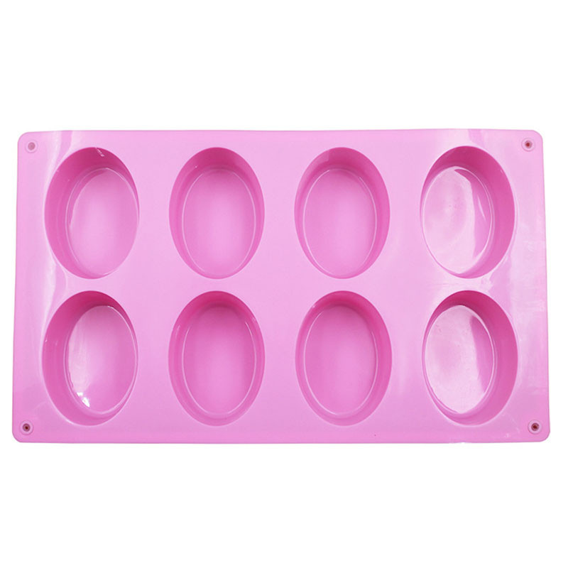 1 db szilikon forma Nem mérgező szappan forma Könnyen tisztítható fondant tortaforma tortadíszítő eszközök ovális szilikon konyhai kütyük