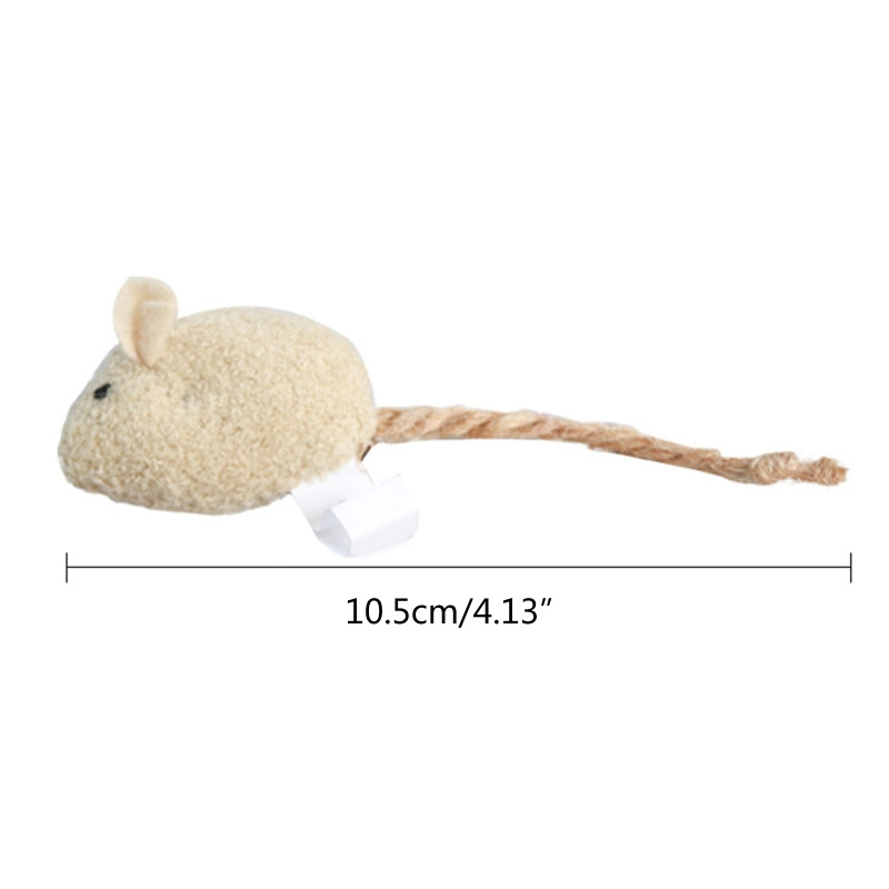 3x Egeres játékok macskáknak Plüss egér Play-Catch interaktív oktatójáték cica P15F számára