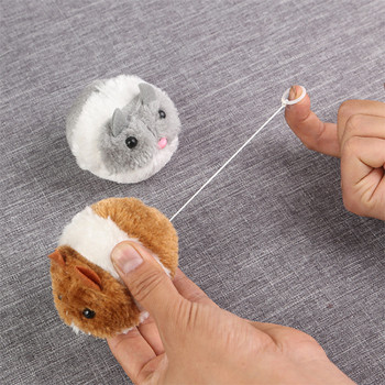 1PC Плюшени играчки за котки Забавни играчки за кучета Треперещи движения Малка мишка Плъх Коте Котка Интерактивна играчка Козина Стоки за домашни любимци Подаръци