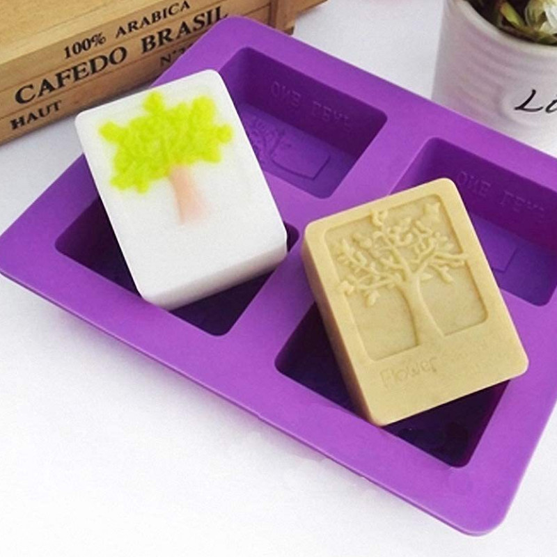 DIY õnnepuu seep silikoonvormitaim küünla vaik kipsvorm geomeetriline kandiline jääšokolaadi valmistamise komplekt kodukaunistuseks kingitus