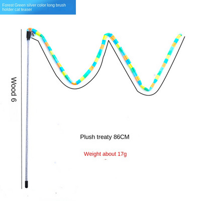Macskajátékok Szivárványcsíkok Vicces macskabot csengővel, interaktív játék kisállatkellékek macskajátékok interaktív macskajáték féreg zsinóron