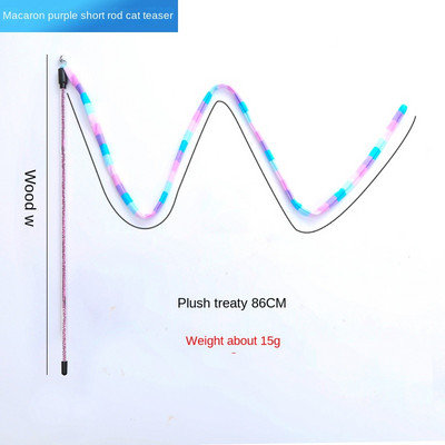 Macskajátékok Szivárványcsíkok Vicces macskabot csengővel, interaktív játék kisállatkellékek macskajátékok interaktív macskajáték féreg zsinóron