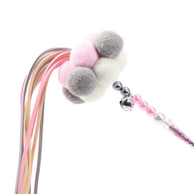 Interaktív macskajáték vicces szimulációs tollmadár harangmacska-bottal játék cicák számára kötekedő pálca játék macska kellékek