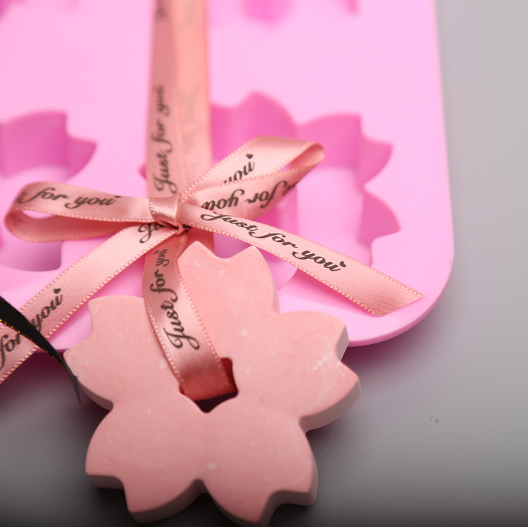 Kézzel készített szappanformák barkácsolás aromaterápiás viasz gipsz aromaterápiás penész cseresznyevirág penészgomba viasz forma