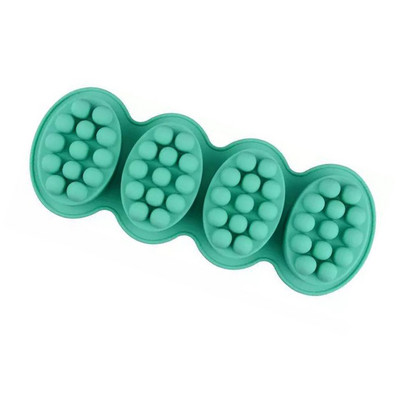 Új 3D kézzel készített szilikon szappan formák Masszázs terápia bár formázó tálca forma szerszámok barkács ovális formájú szappanok gyanta kézművesség