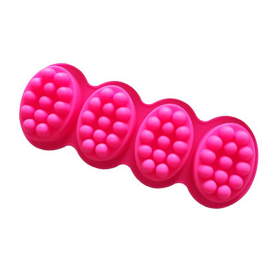 Új 3D kézzel készített szilikon szappan formák Masszázs terápia bár formázó tálca forma szerszámok barkács ovális formájú szappanok gyanta kézművesség