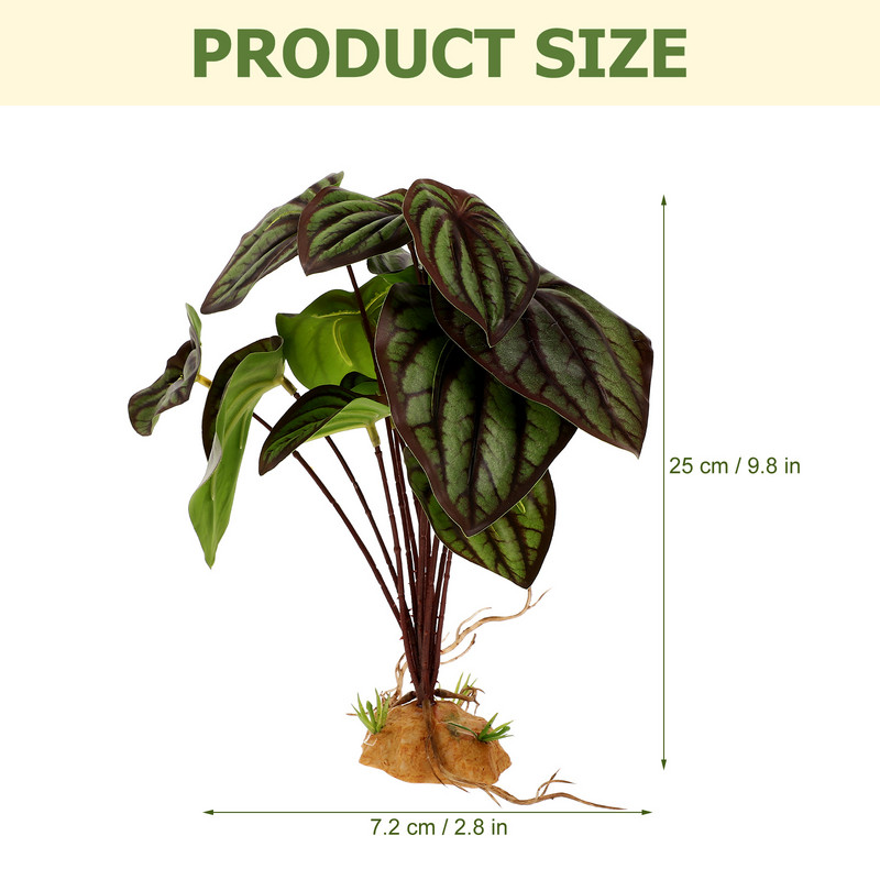 Hüllők Tanknövények Háziállatok Terrárium Dísz Műanyag Szimuláció Hamis táj szobanövények