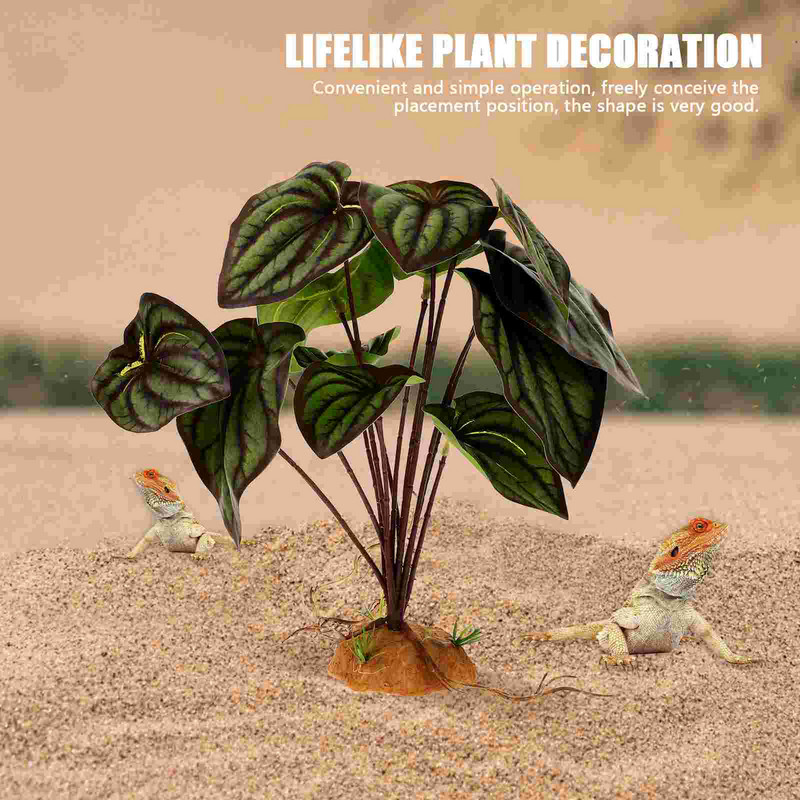 Szobanövények Akvárium Hamis terrárium mesterséges díszek tereprendezés műanyag tájdísz