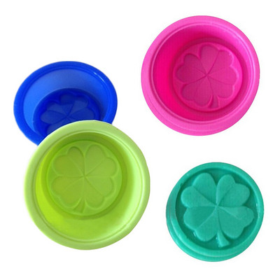 Pašdarināts pārtikas amatniecības silikona ledus kubiņš konfektes šokolādes atkārtoti lietojamas ziepju veidnes ziepju pagatavošanas stienis cepšanas veidne četru lapu āboliņa veidne