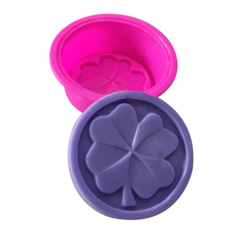 Pašdarināts pārtikas amatniecības silikona ledus kubiņš konfektes šokolādes atkārtoti lietojamas ziepju veidnes ziepju pagatavošanas stienis cepšanas veidne četru lapu āboliņa veidne