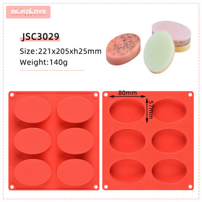 SILIKOLOVE DIY szilikon szappan forma kézzel készített szappankészítő formákhoz 3D forma ovális kerek négyzet alakú szappanok formák szórakoztató ajándékok