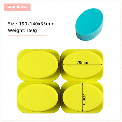 SILIKOLOVE DIY szilikon szappan forma kézzel készített szappankészítő formákhoz 3D forma ovális kerek négyzet alakú szappanok formák szórakoztató ajándékok