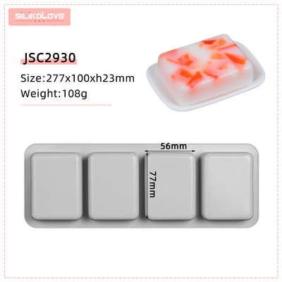 SILIKOLOVE DIY szilikon szappan forma kézzel készített szappankészítő formákhoz 3D forma ovális kerek négyzet alakú szappanok formák szórakoztató ajándékok