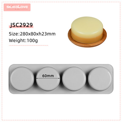 SILIKOLOVE DIY szilikon szappan forma kézzel készített szappankészítő formákhoz 3D forma ovális kerek négyzet alakú szappanok formák szórakoztató ajándékok
