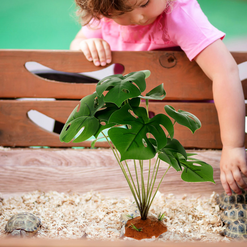 Mesterséges akváriumi növények Terrárium Táj hüllők Dekoráció Gyíktartály Tartozékok Élőhely