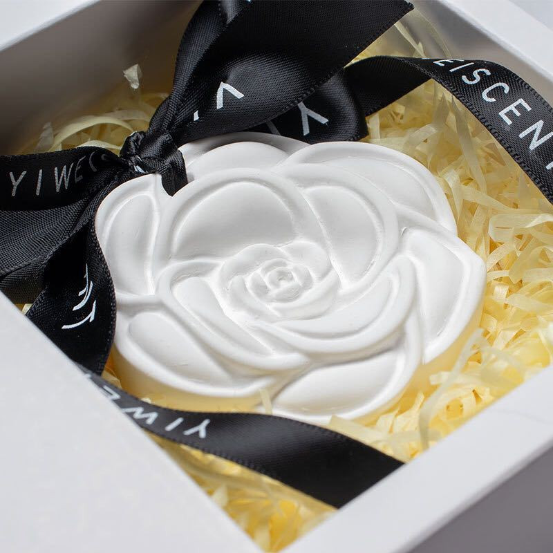 Virág Medál Szilikon Penész Rózsa Gyertya Aroma Szójabab Viasz Gipsz Szappan Autó Akasztó Ajándékok Sütés Torta Dekor Ruházat Illat