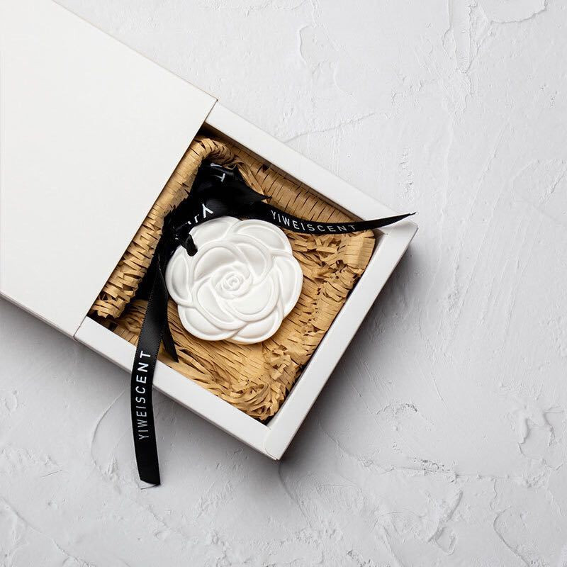 Virág Medál Szilikon Penész Rózsa Gyertya Aroma Szójabab Viasz Gipsz Szappan Autó Akasztó Ajándékok Sütés Torta Dekor Ruházat Illat