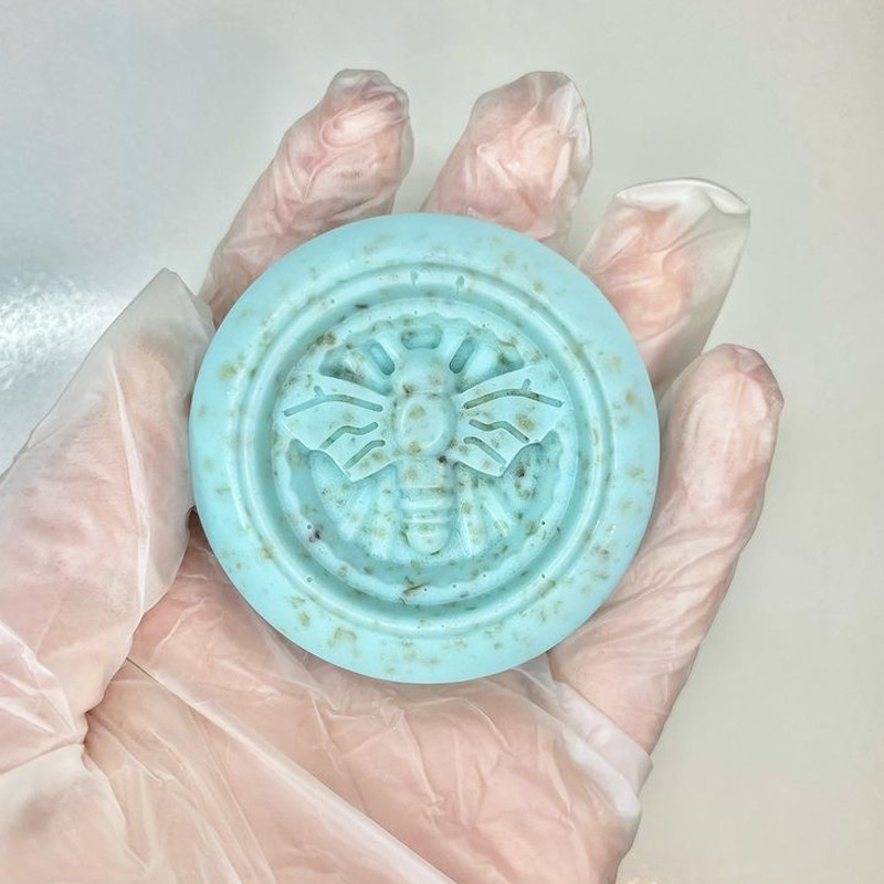 6 auku Mesilaste muster Silikoonist seebivormid DIY seebi valmistamise komplektid Käsitsi valmistatud küünlakoogi šokolaadivahuvorm Kodu käsitöökaunistus