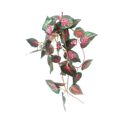 Terráriumi növények hüllők szőlőlevelek trópusi tartálylevelek élőhely Hegymászó pihenő mesterséges levelek dekoráció kígyó béka teknős számára