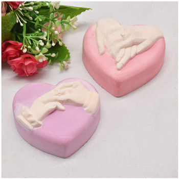 3d Силиконова форма за сапун във формата на сърце Направи си сам форма за сапун във формата на сърце Форма за свещи Шоколадова свещ за правене на сапун Форма за сватбен подарък
