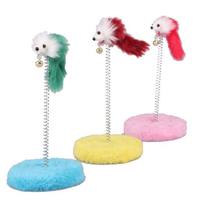 1db macskajáték Vicces interaktív szívás tavaszi macskajáték macskatoll pálca Macska ugrató kisállat interaktív kellékek Macskakedves véletlenszerű színek