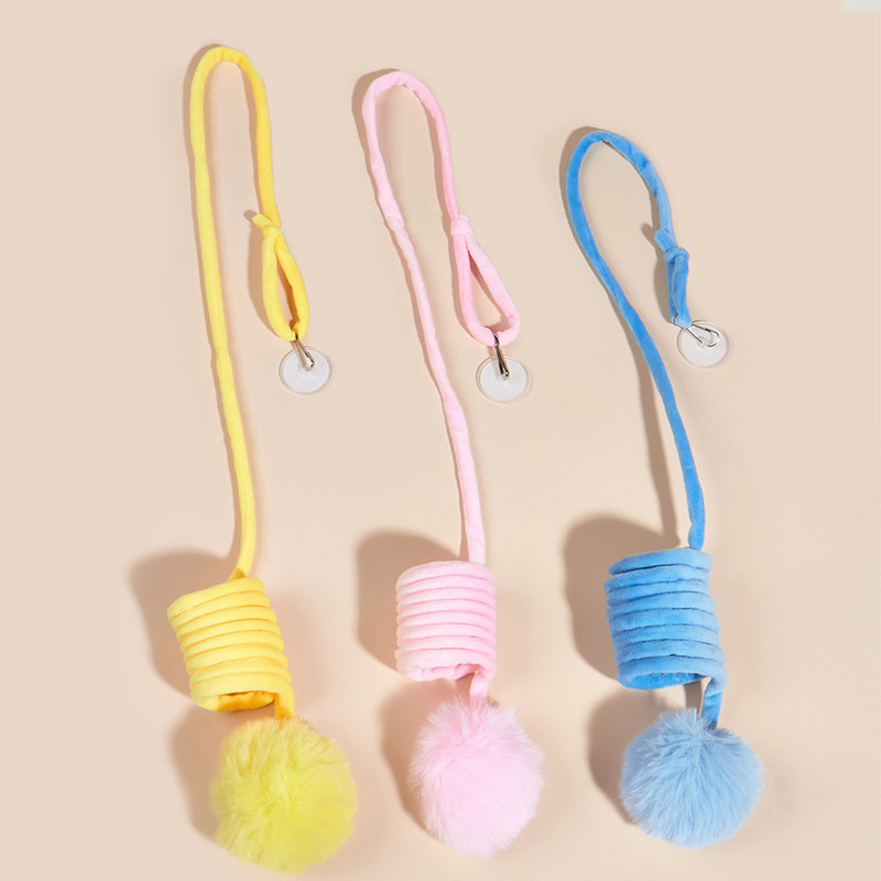 Pliušinis katės žaislas, braukiantis virvelę, modeliavimas naminiams gyvūnėliams Produktai katei Automatinis žaislas, patvarus kačiukui, žaidžiančiam erzinimo lazdelę, saugus, juokingas
