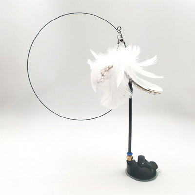 Cat Teaser Simulation Bird Interaktív játék Vicces tollmadár csengővel játszó cicák számára balek játék macskatartozékokkal