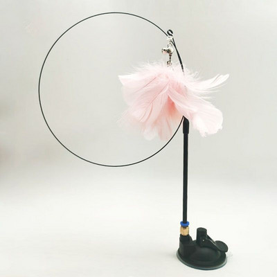 Cat Teaser Simulation Bird Interaktív játék Vicces tollmadár csengővel játszó cicák számára balek játék macskatartozékokkal