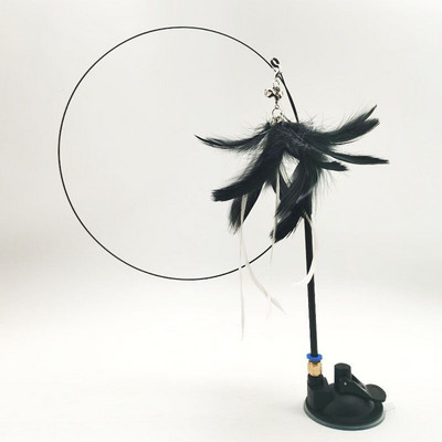 Cat Teaser Simulation Bird Interaktív játék Vicces tollmadár csengővel játszó cicák számára balek játék macskatartozékokkal