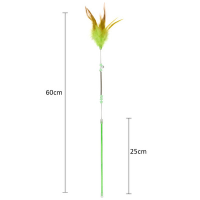 Vicces cica macska teaser interaktív játékrúd csengővel és tollas játékok macskáknak teaser interaktív játékrúd kisállat macskák játékbot