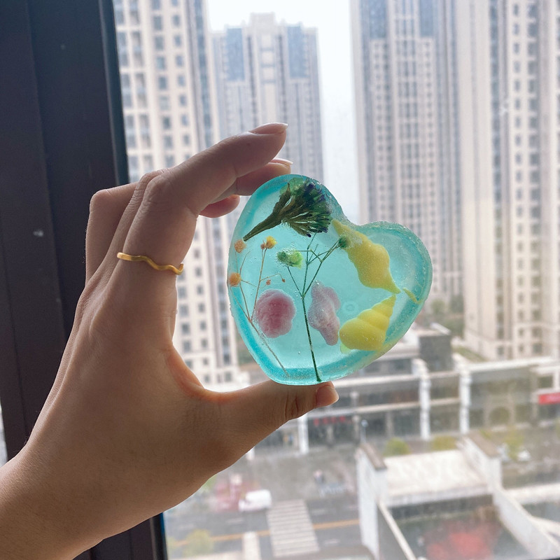 4 üreges szappanforma kerek ovális szív négyzet alakú, kézzel készített szappanforma Hordozható egyedi szappankészítő eszközök forma